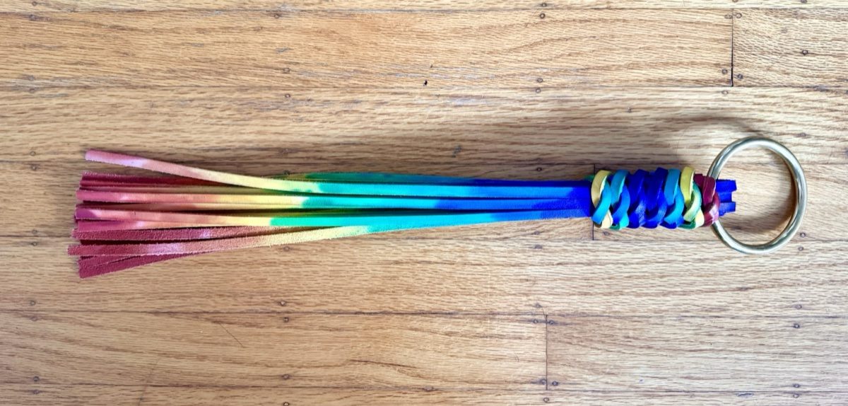 Junior Brass Ring Rainbow Flogger